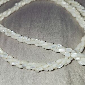 Vintage Twisted Pearl Necklace With Silvertone Clasp